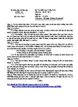 Đề thi thử chọn học sinh giỏi cấp tỉnh môn Giáo dục công dân Lớp 9 - Năm học 2010-2011 - Sở GD & ĐT Long An (Có đáp án)
